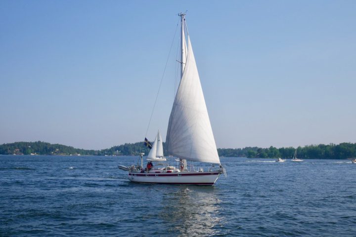 Sailing boat on the Swedish Archipelago